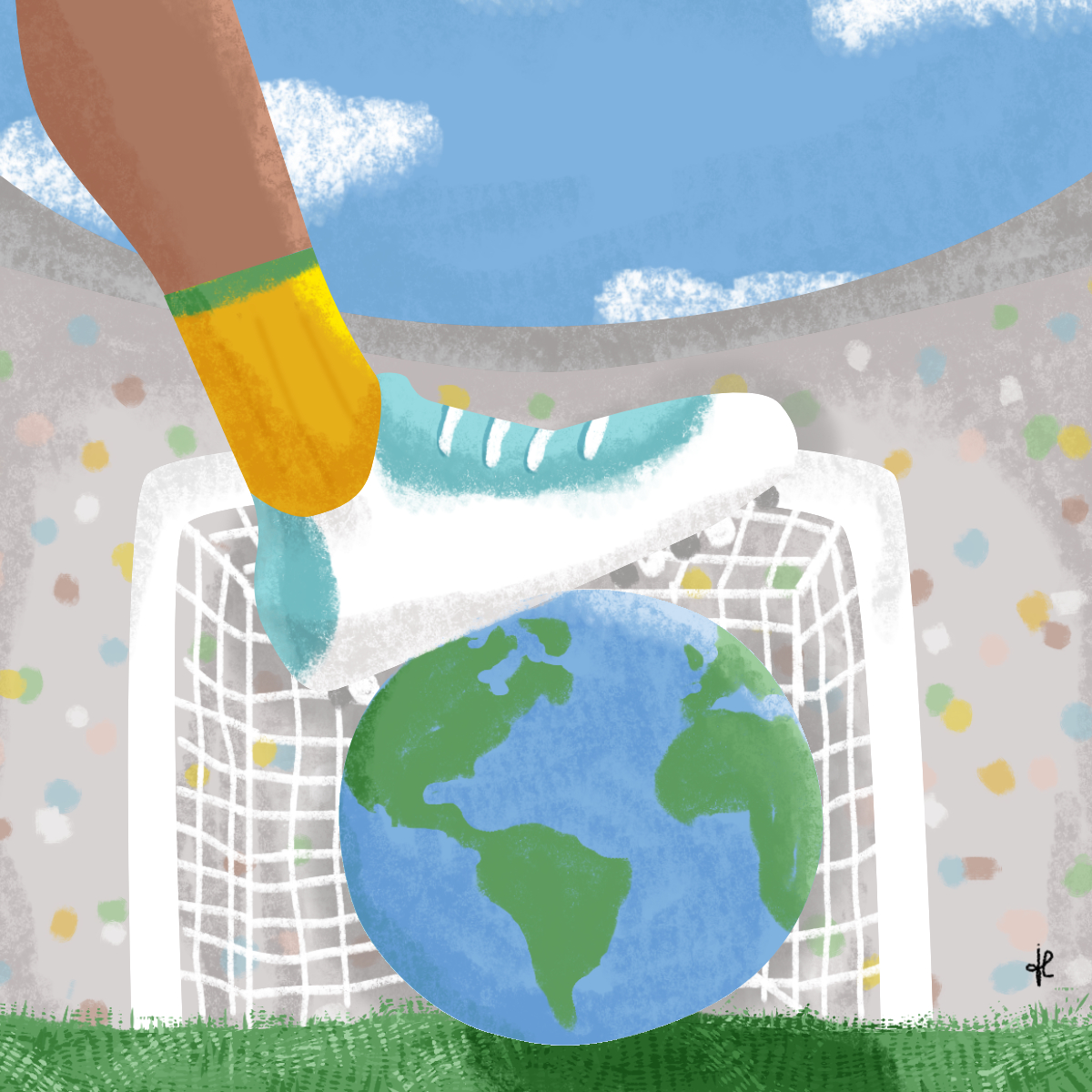 Ilustração Digital Copa do Mundo Brasil